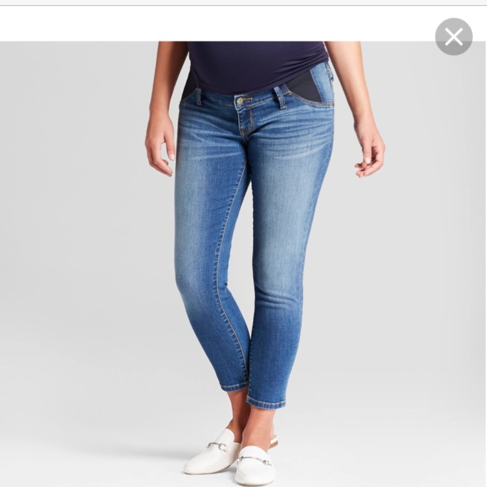 Isabel maternity skinny crop jeans